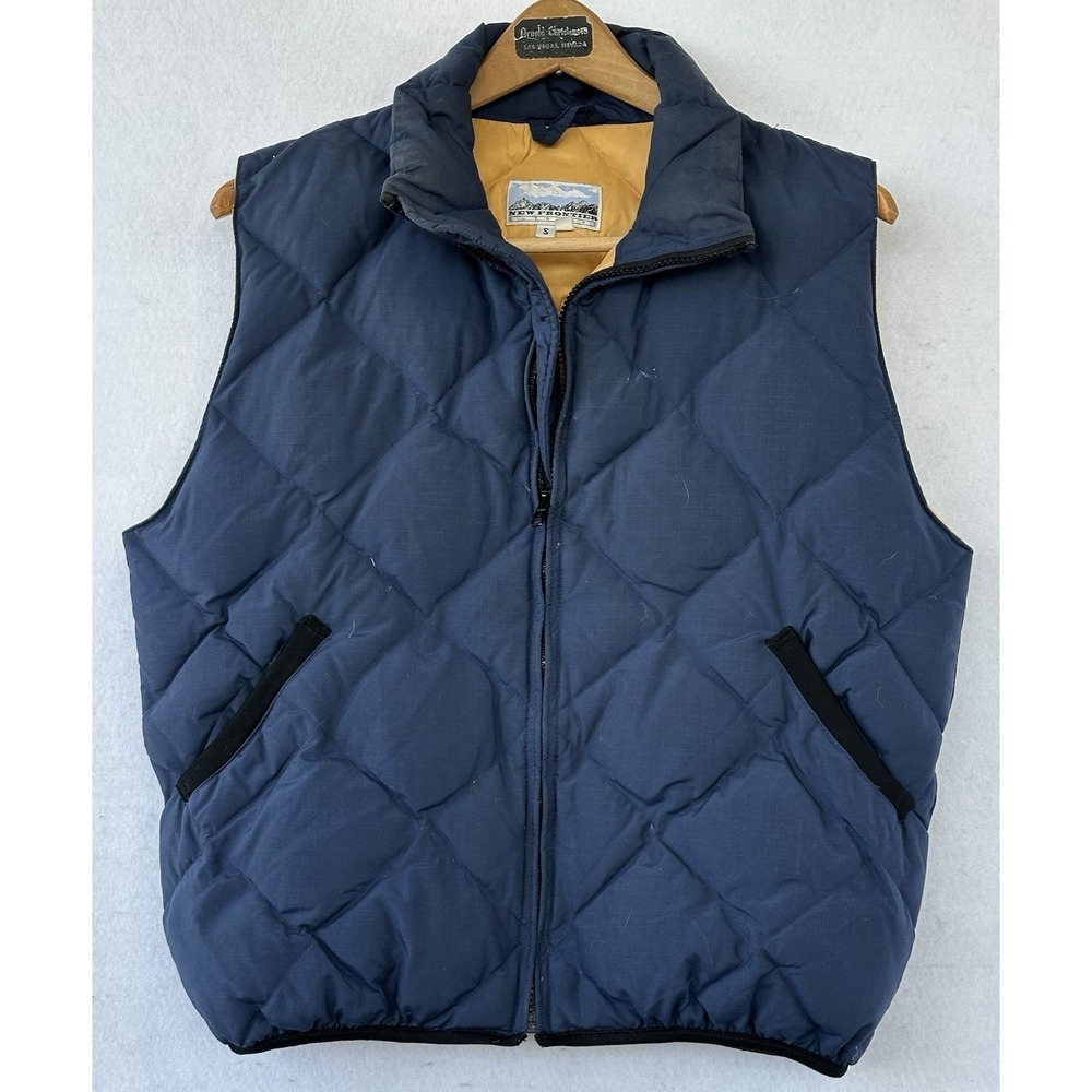 VTG Frontier Down Puffer Vest Blue Men's S Outdoor